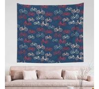 BWCMFCWH Bikes Bicycle Cycling Single Sided Printed Large-Sized (152x130cm) Wall Decoration Tapestrybreathableskin Friendlynatural Drapehigh Color Fastnessno Fading After Long-Term Use