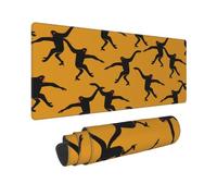 BWCMFCWH Black Gibbon Monkey Full Width Single-Sided Printed Oversized Keyboard Pad For Office Games And Learning, Suitable For Desktop Computers And Laptops