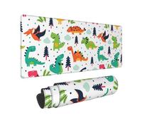 BWCMFCWH Colorful Dinosaurs Full Width Single-Sided Printed Oversized Keyboard Pad For Office Games And Learning, Suitable For Desktop Computers And Laptops