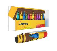 BWCMFCWH Cute Crayons Box Full Width Single-Sided Printed Oversized Keyboard Pad For Office Games And Learning, Suitable For Desktop Computers And Laptops