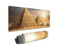 BWCMFCWH Egyptian Pyramid In Desert Full Width Single-Sided Printed Oversized Keyboard Pad For Office Games And Learning, Suitable For Desktop Computers And Laptops