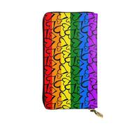 BWCMFCWH Gay Pride Rainbow Patternfull Width Double-Sided Printed Long Wallet is Essential for Business Trips and Travel, Portable and Easy to Store in One