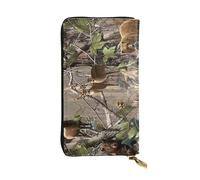 BWCMFCWH Hunting Deer Bear Elkfull Width Double-Sided Printed Long Wallet is Essential for Business Trips and Travel, Portable and Easy to Store in One