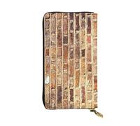 BWCMFCWH Industrial Brick Wall Backgroundfull Width Double-Sided Printed Long Wallet is Essential for Business Trips and Travel, Portable and Easy to Store in One
