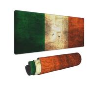 BWCMFCWH Irish Flag Full Width Single-Sided Printed Oversized Keyboard Pad For Office Games And Learning, Suitable For Desktop Computers And Laptops