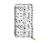 BWCMFCWH Music Notefull Width Double-Sided Printed Long Wallet is Essential for Business Trips and Travel, Portable and Easy to Store in One