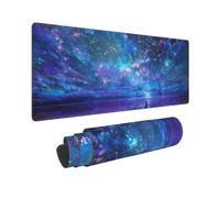 BWCMFCWH Northern Lights Full Width Single-Sided Printed Oversized Keyboard Pad For Office Games And Learning, Suitable For Desktop Computers And Laptops