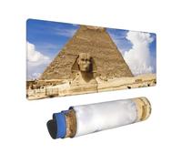BWCMFCWH Pyramids Of Egypt Full Width Single-Sided Printed Oversized Keyboard Pad For Office Games And Learning, Suitable For Desktop Computers And Laptops