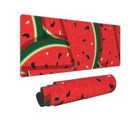 BWCMFCWH Red Watermelon Full Width Single-Sided Printed Oversized Keyboard Pad For Office Games And Learning, Suitable For Desktop Computers And Laptops