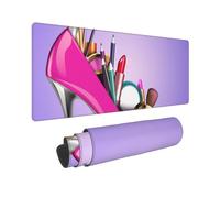 BWCMFCWH Shoes And Makeup Full Width Single-Sided Printed Oversized Keyboard Pad For Office Games And Learning, Suitable For Desktop Computers And Laptops
