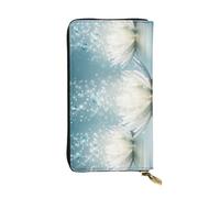 BWCMFCWH White Lotus Flowersfull Width Double-Sided Printed Long Wallet is Essential for Business Trips and Travel, Portable and Easy to Store in One