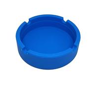 BWD AshTray Silicone Mould Blue Round Shape Cigarette Ash Tray Holder Tobacco Indoor Outdoor Pubs Bars Use