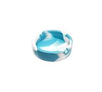 BWD AshTray Silicone Mould Blue&White Round Shape Cigarette Ash Tray Holder Tobacco Indoor Outdoor Pubs Bars Use