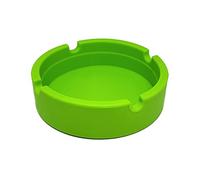 BWD AshTray Silicone Mould Green Round Shape Cigarette Ash Tray Holder Tobacco Indoor Outdoor Pubs Bars Use