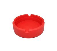 BWD AshTray Silicone Mould Red Round Shape Cigarette Ash Tray Holder Tobacco Indoor Outdoor Pubs Bars Use