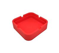BWD AshTray Silicone Mould Red Square Shape Cigarette Ash Tray Holder Tobacco Indoor Outdoor Pubs Bars Use