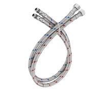 BWE 40-Inch Bathroom Kitchen Faucet Long Connector Braided Stainless Steel Supply Hose 3/8-Inch Female Compression Thread x M10 Male Connector, x 2 Pcs (1 Pair)