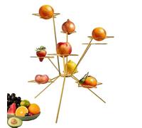BWEFBY Exploding Fruit Bowl, CreativeTiered Fruit Bowl Stand, Art Floating Fruits Display, Aesthetic 360° Display Rack, Centerpiece for Home Kitchen Counter & Dining Table Decor