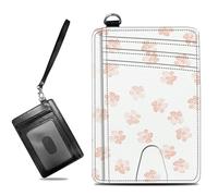 BWEGRHE Small Travel Wallets Slim Multi-slot Card Organizer Case Cute Credit Card Holder RFID-Blocking Card Case Small Wallet for Women Men, Cherry Blossoms, slim, Minimalist