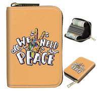 BWEGRHE Small Travel Wallets Slim Multi-slot Card Organizer Case Cute Credit Card Holder RFID-Blocking Card Case Small Wallet for Women Men, Colorful Hand Peace Sign, Portable, Classic