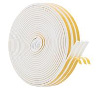 Bwetomk 3Pcs 5M Draught Excluder Tape for Door Window, Self-Adhesive Foam Tape Weather Stripping, Sealing Foam Tape Strip Against Cold Draught, Anti-Collision, Soundproof, Waterproof, Dustproof