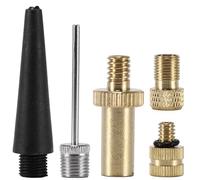 Bwetomk 7Pcs Valve Adapter Dunlop Presta Schrader Valve Adapter Bicycle Air Pump Inflation Needle Nozzle Kit Car Valve/Flash Valve/Slave Valve for Bicycle/Floor Pump/SV/AV/DV/Air Mattress Ball Pump