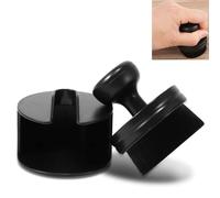 Bwetomk Black Car Tire Shine Brush, Auto Tyre Cleaning Brush with Stand Cover Soft Tire Shine Applicator High-Density Detailing Brush for Auto Detail Vents Dash Trim Seats Interior Emblems Wheels