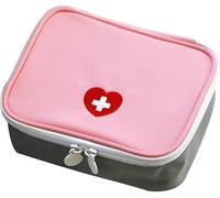 Bwexxt Pink Mini Outdoor First Aid Kit Bag Travel Portable Medicine Organizer Camping Hiking Safety Emergency Kit