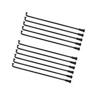 BWFVZSD 10G J-Bend Spokes, 45# Steel, Black (3.14mm) - for Electric Bike Motor Wheels - Pack of 40/50/100 - High Strength Spoke Set(Length 173mm)