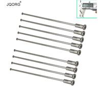 BWFVZSD 8 Gauge Motorcycle Spokes - 4.0mm 304 Stainless Steel Straight Pull - Lightning Silver Motocross & Dirt Bike Spokes - Ultra Heavy Duty Wheel Build & Repair(Length 135mm)
