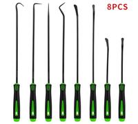BWFVZSD Green Oil Seal Puller & Remover Tool Set - 6/8/10/12 Pc Automotive Hook & Pick Set for Crankshaft, Camshaft, Wheel Hub Seals - Professional Car Engine Repair & Disassembly Kit
