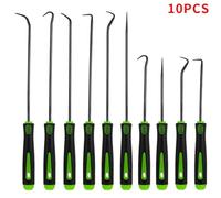 BWFVZSD Green Oil Seal Puller & Remover Tool Set - 6/8/10/12 Pc Automotive Hook & Pick Set for Crankshaft, Camshaft, Wheel Hub Seals - Professional Car Engine Repair & Disassembly Kit