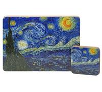 BWG Hardback Placemats & Coasters - Van Gogh Design - Set of 4