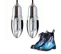 BWGHBH 10W UV Shoe Deodorizer, Portable Shoe Drying Lamp Germicidal, Sterilization & Disinfection Electric Light, Universal for Boots/Sports/Leather Shoes(Silver)