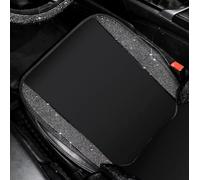 BWGHBH Bling Car Seat Cover for Women Seat Covers Seat Protector With Shining Rhinestone Diamond Universal Fit Women Car Accessories（1Pcs Black A Front Seat Cover）