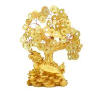 Bwinka Feng Shui Money Tree Office Home Table Feng Shui Decoration Crystal Money Tree for Wealth and Good Luck