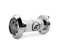 Bwintech 1 Pcs UL Listed Fire Proof Door viewer,Solid Brass 200 Degree,14mm Diameter 35-60mm Length, Polished Chrome Finishing,with viewer Cover