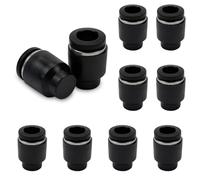 Bwintech 10 Pcs 6mm Tubing OD Push to Connect Pneumatic Cap Plug Fitting (PPF6)