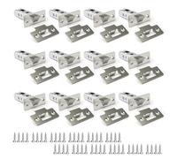 Bwintech 12 Pcs 75mm Steel Satin Nickel Tubular Latch, Premium Mortice Latch, for use with Sprung Lever Door Handles