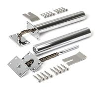 Bwintech 2 Pcs Brushed Nickel Door Closer for Internal Doors,Suitable for Kitchen Cabinets,Wardrobe Doors Spring Soft Close