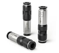 Bwintech 3 pcs 8mm Straight One Way Flow Pneumatic Check Valve, Push to Connect Air Tube Fitting for Air Compressor