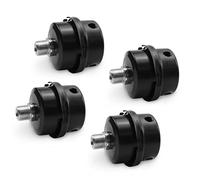 Bwintech 4 pcs Air Compressor Muffler Silencer Filter 1/2" Thread Black Metal Intake Filter Silencer for Oil-Less air Compressor