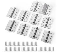 Bwintech 5 Pairs 100 x 75 x 2.7mm (4 inch) Polished Chrome Hinge for Fire Door, Steel Fir Internal Door Hinges, Ball Bearing Hinge for Internal Use in Residential and Commercial Buildings