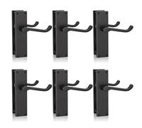 Bwintech 6 Sets Matt Black Victorian Lever on Plate, Latch Furniture, Backplate Door Handles,Suitable for Wooden Doors