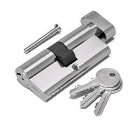 Bwintech 90mm(40/50T) Chrome Plated Euro Cylinder Lock,Door Barrel Lock,Thumbturn Knob with 3 Standard Keys,Anti-Pick,Anti-Bump,Anti Drill,High Security for UPVC,Wooden,Composite Doors