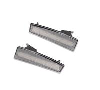 BWJQQJ Car Indicator For Jeep For Liberty 2008 2009 2010 2011 2012 LED Car Front Bumper Side Marker Indicator Lights Side Turn Signal Lights(Clear Lens Amber)