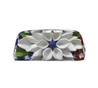 BWLHJKE America Patriotic Flower Makeup Bag for Women Men Travel Toiletry Bag Aesthetic Purse Pouch Large Pencil Case, Gold, One Size