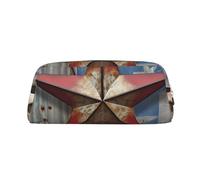 BWLHJKE American Wastern Texas Star Makeup Bag for Women Men Travel Toiletry Bag Aesthetic Purse Pouch Large Pencil Case, Gold, One Size