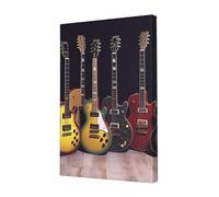 BWLHJKE Canvas Wall Art Pictures, Guitar Collection Paintings Prints Posters Modern Home Decor Artwork Aesthetic for Living Room Home Office Wall Decoration 12x18in, Ready to Hang, Unframed