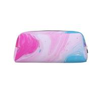 BWLHJKE Colorful Marble Pastel Blue Purple Makeup Bag for Women Men Travel Toiletry Bag Aesthetic Purse Pouch Large Pencil Case, Silver, One Size